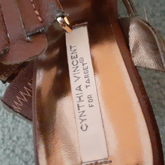 2/$12 Brown wedge heels, size 9 - Picture 4 of 8